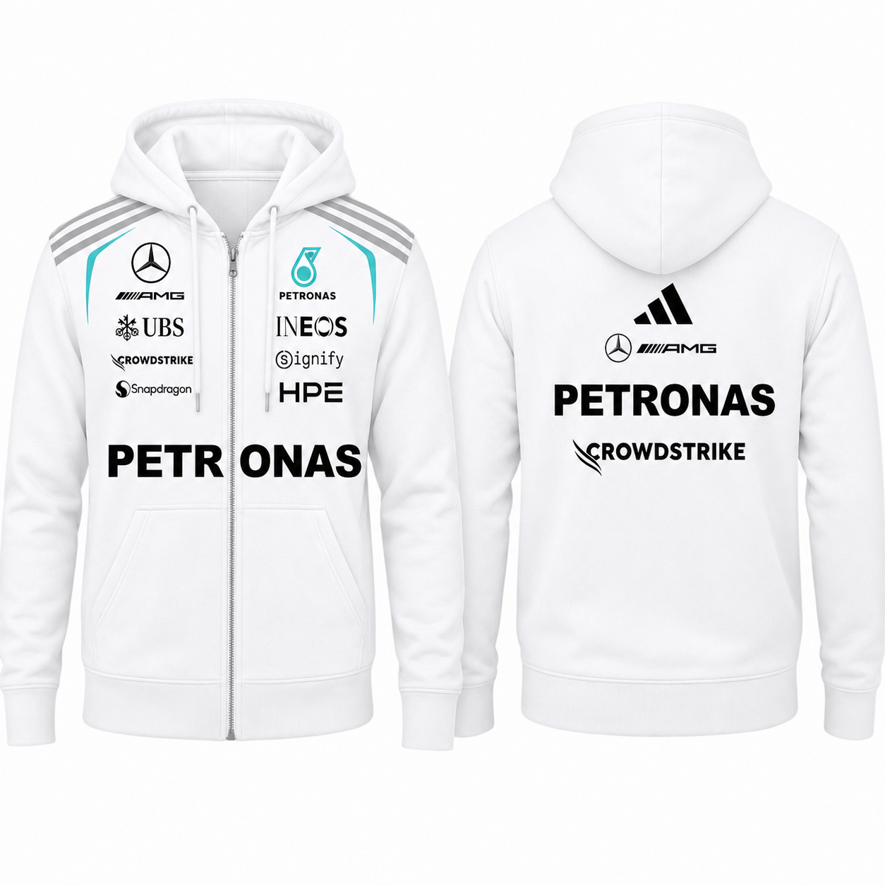 Mercedes F1 racing style hoodies