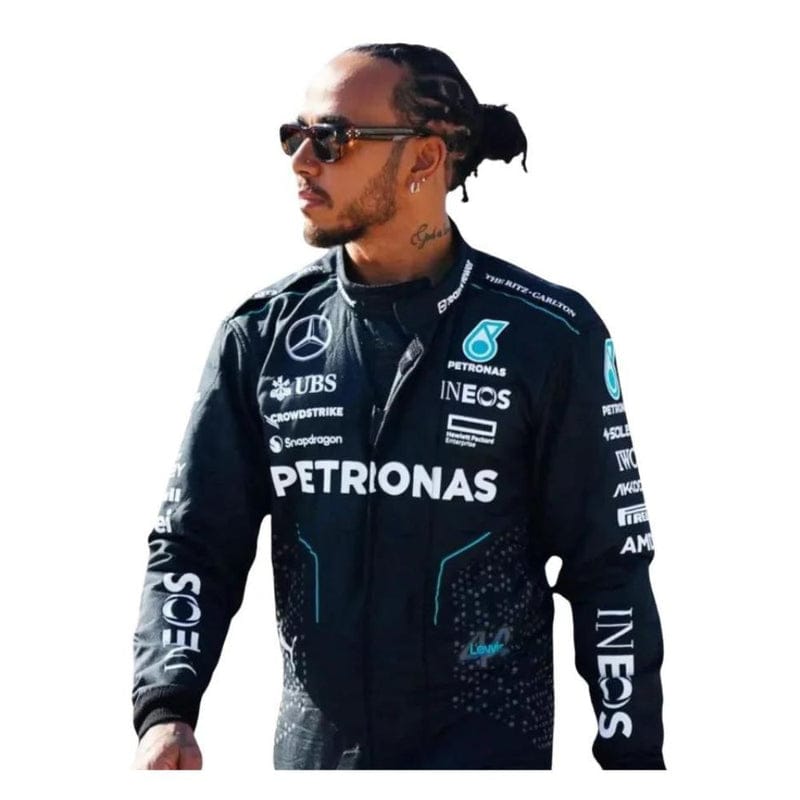 F1 racing costume Lewis Hamilton 2024