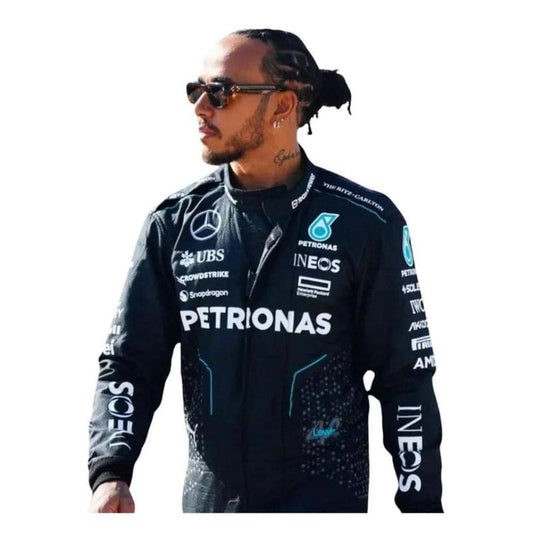 F1 racing costume Lewis Hamilton 2024
