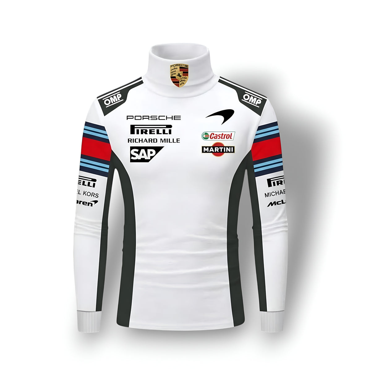 Martini Racing x Porsche Neck Compression Shirt
