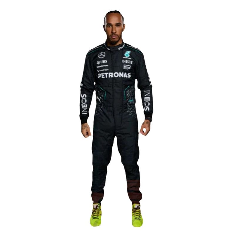F1 racing costume Lewis Hamilton 2024