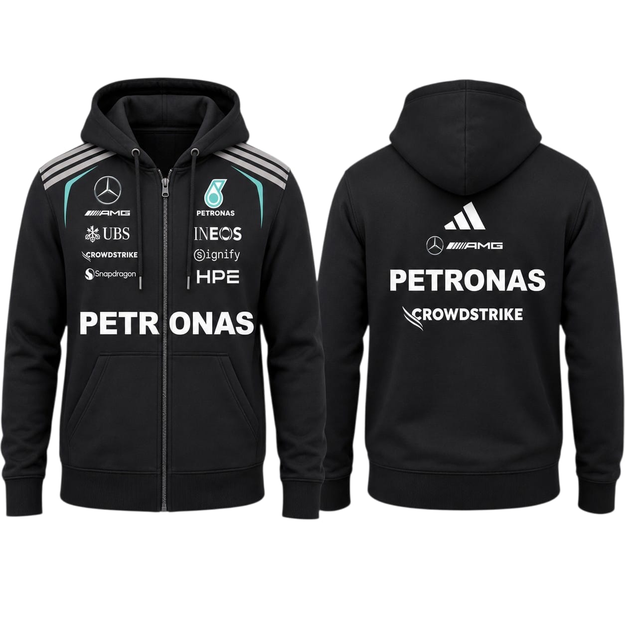 Mercedes F1 racing style hoodies