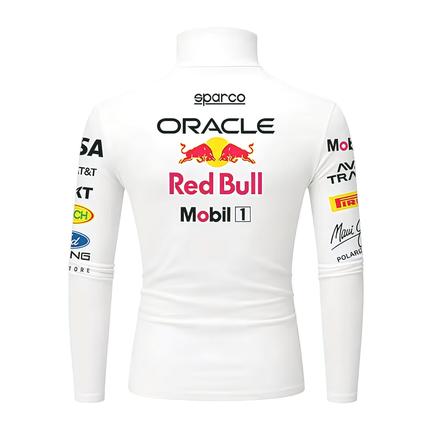 Max Verstappen white Red Bull F1 Compression Shirt