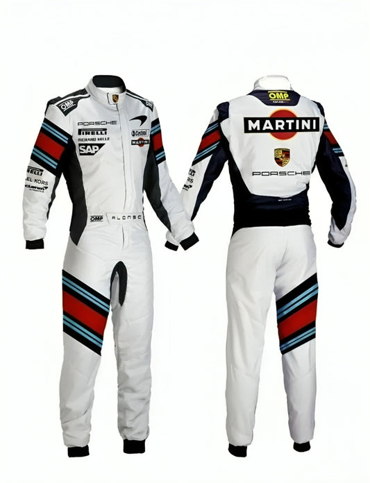 Martini Racing x Porsche White Karting Suit – OMP Edition