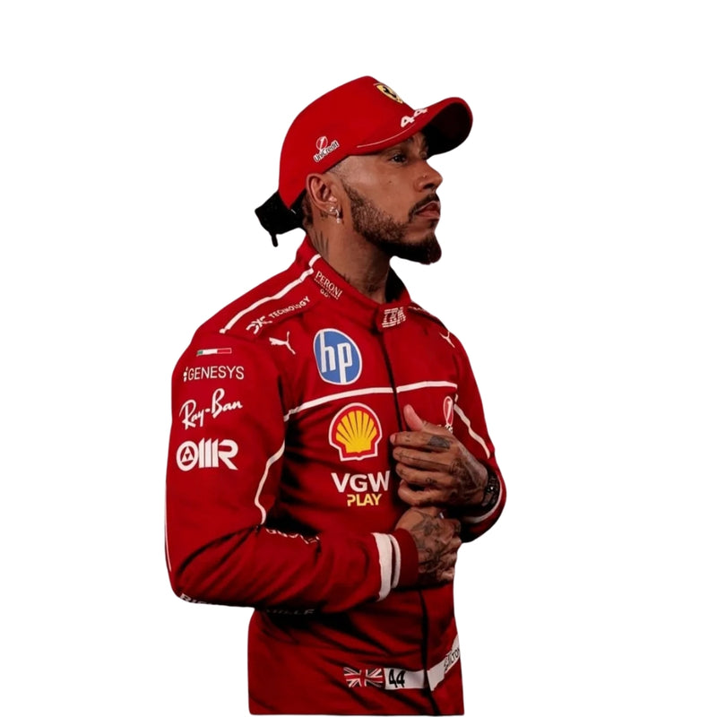 Lewis Hamilton f1 racing suit 2025 costume